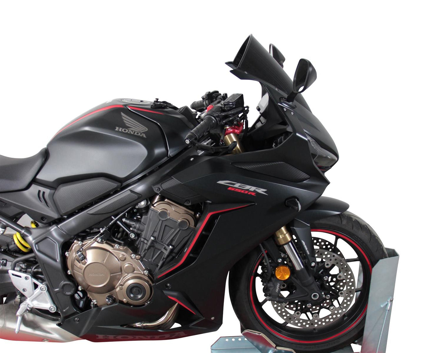 MRA Racingscheibe "R" schwarz passend für Honda CBR 650 R 2019-2023