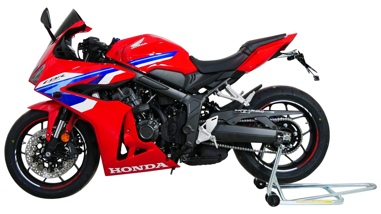 MRA Racingscheibe "R" schwarz passend für Honda CBR 650 R / E-CLUTCH 2024-