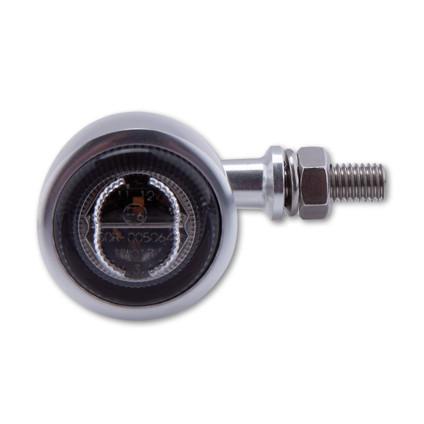 HIGHSIDER Classic-X1 Motorrad LED Blinker Silber Rauchgrau E-geprüft Paar
