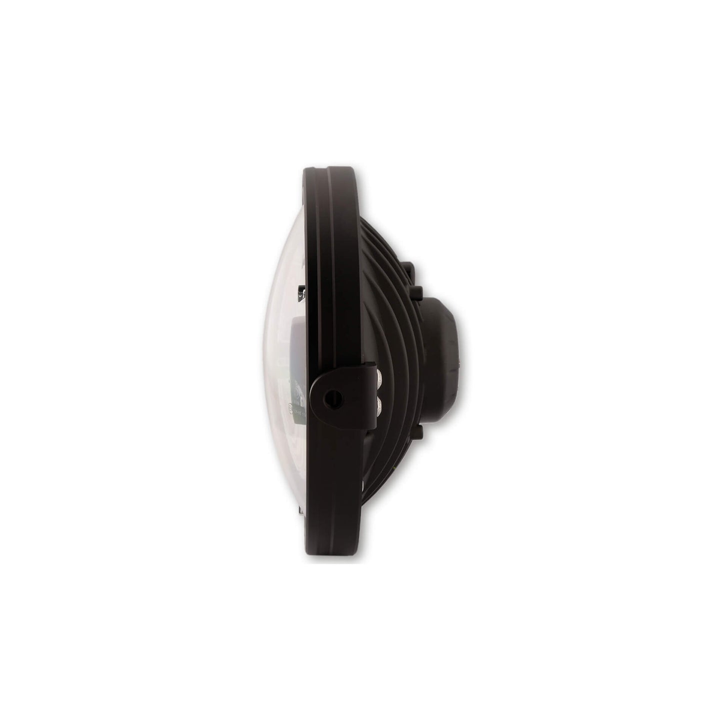 HIGHSIDER Frame-R1 Typ 3 Motorrad LED Scheinwerfer 7 Zoll Side-Mount Schwarz