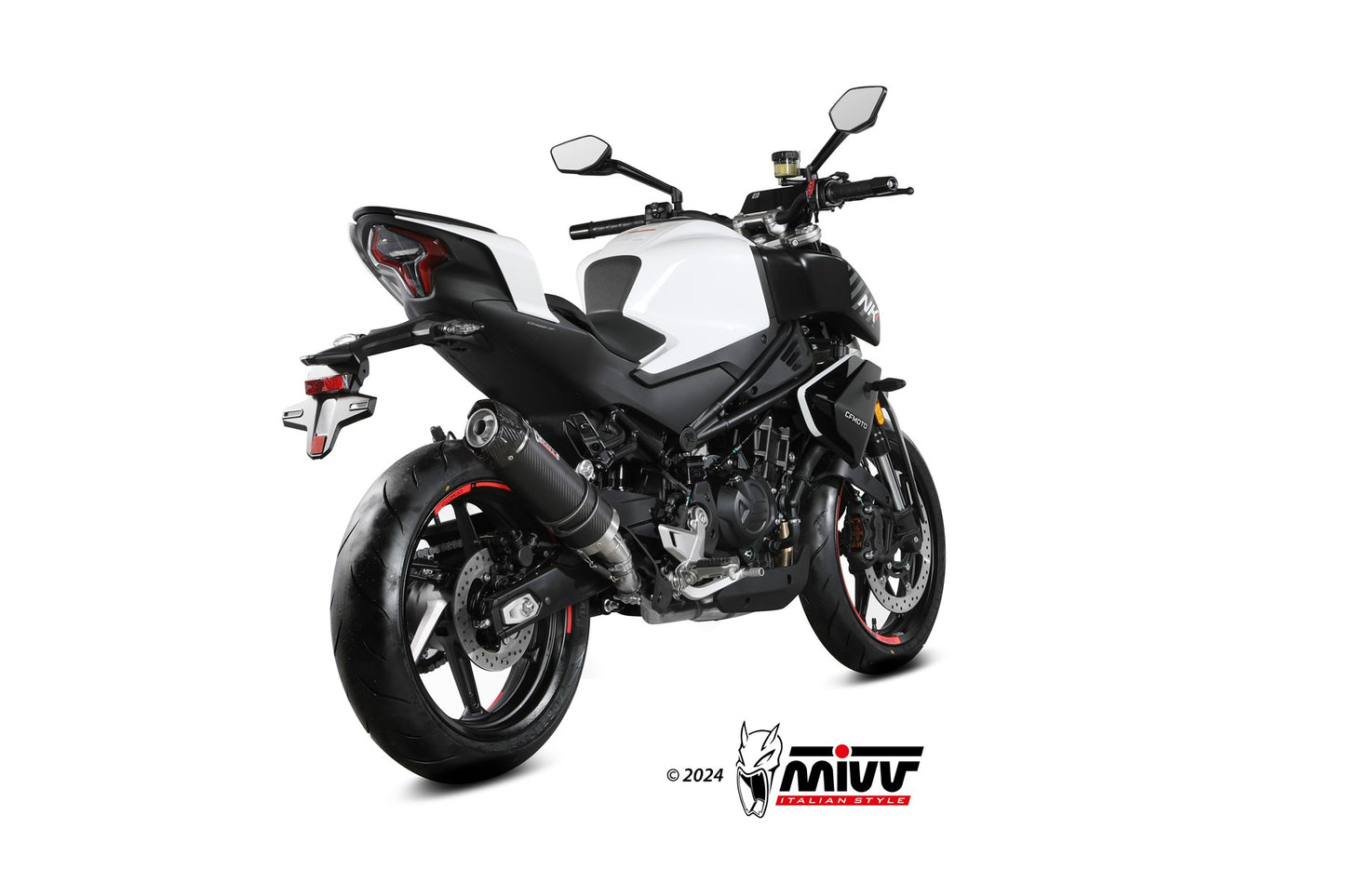 MIVV GP Auspuff Carbon passend für CFMOTO 450 NK 2023-2024