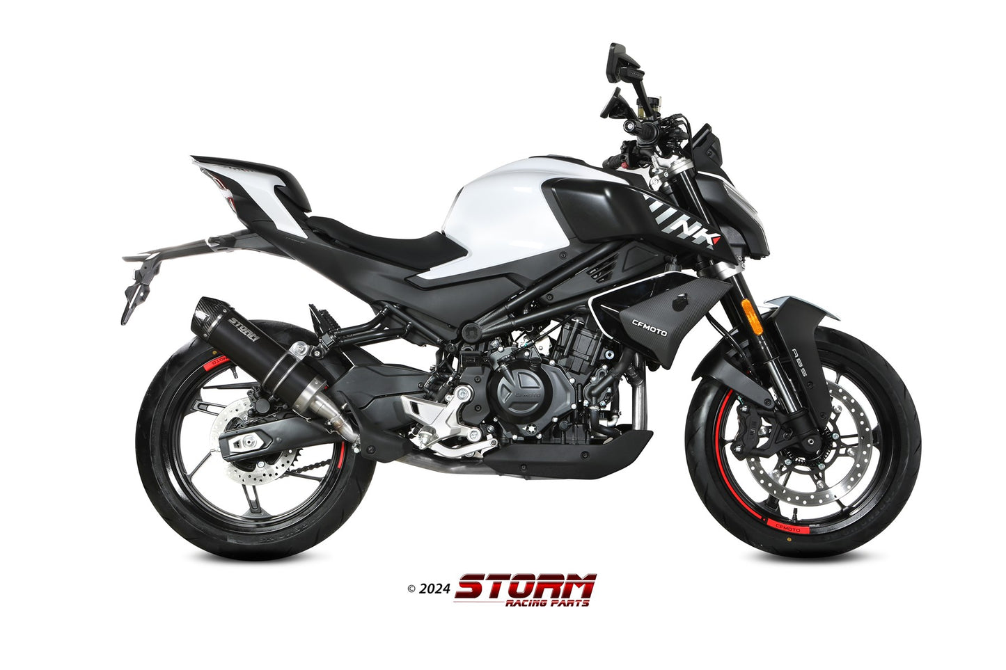 STORM GP-C Auspuff schwarz passend für CFMOTO 450NK 2023-2024