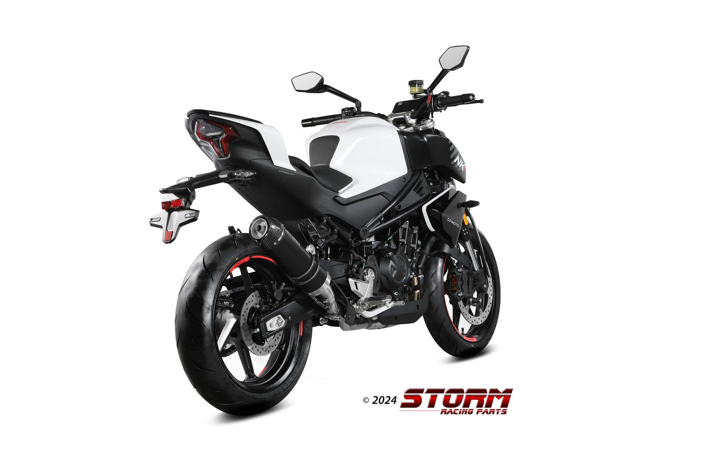 STORM GP-C Auspuff schwarz passend für CFMOTO 450NK 2023-2024