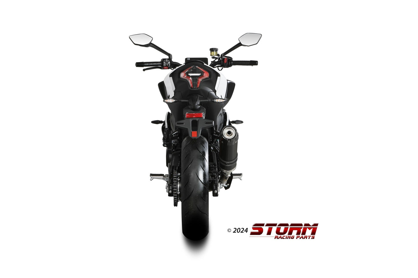 STORM GP-C Auspuff schwarz passend für CFMOTO 450NK 2023-2024