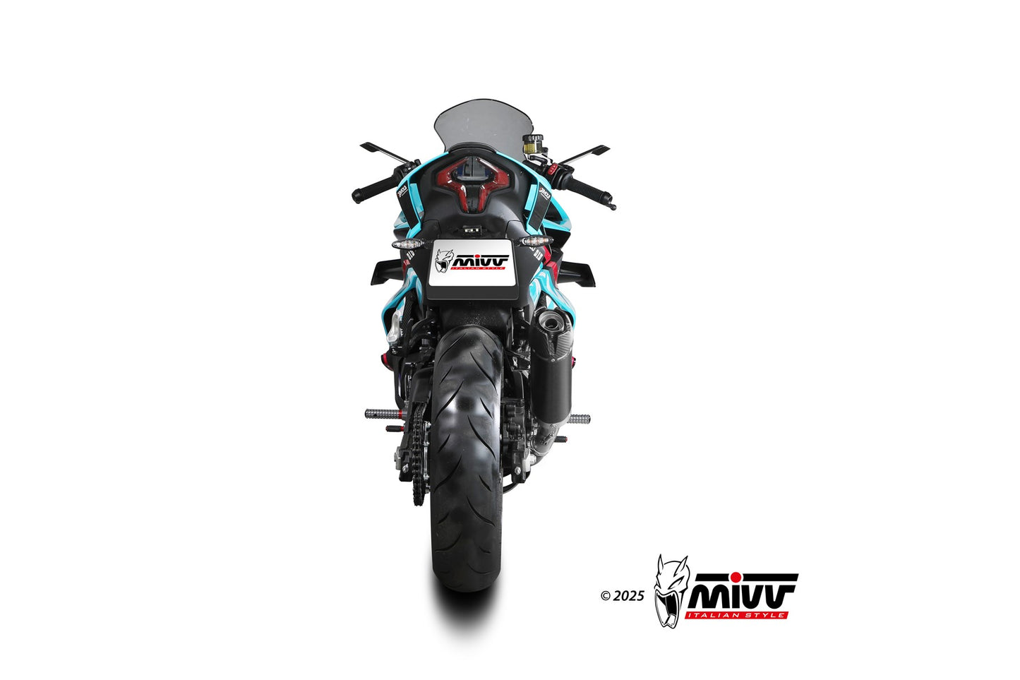 MIVV AK-1 Auspuff schwarz passend für CFMOTO 450 SR 2023-2024