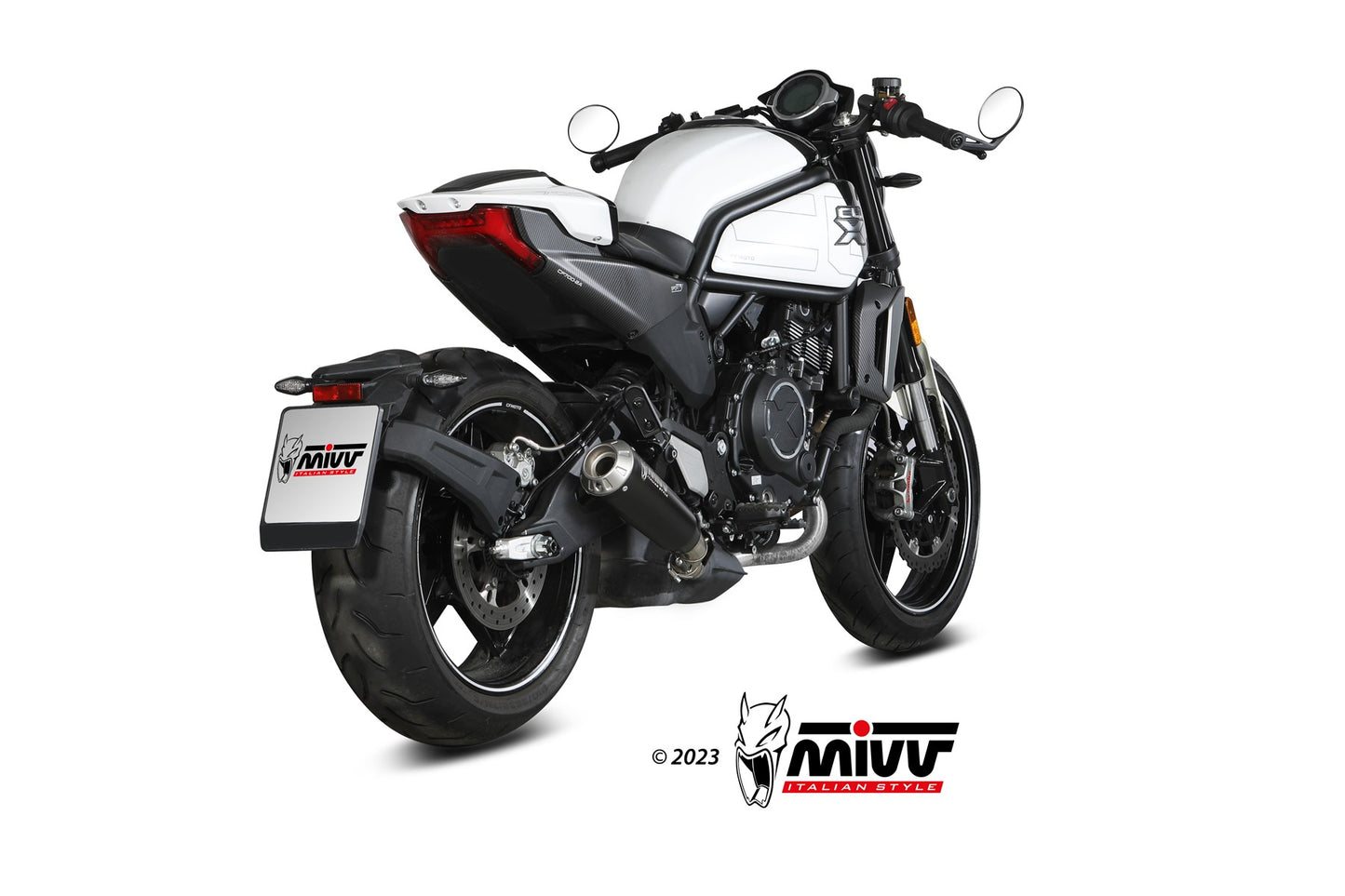 MIVV X-M1 Auspuff schwarz passend für CFMOTO 700 CL-X 2023-2026