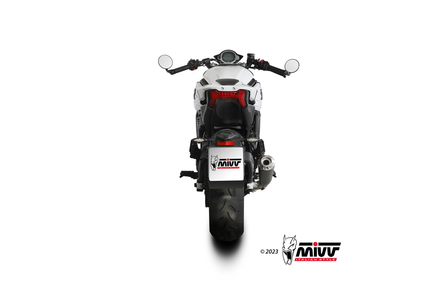 MIVV X-M1 Auspuff schwarz passend für CFMOTO 700 CL-X 2023-2026