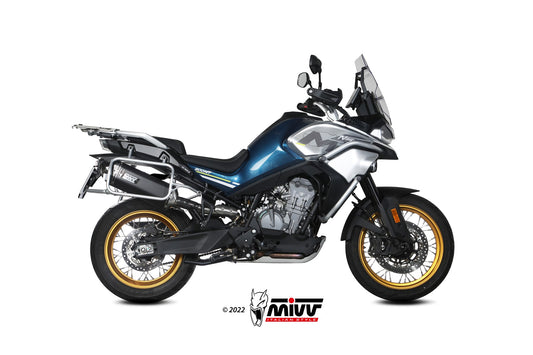 MIVV Speed Edge Auspuff schwarz passend für CFMOTO 800 MT 2022-2026