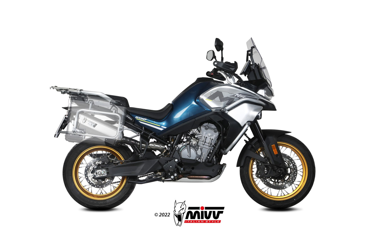 MIVV Speed Edge Auspuff Edelstahl passend für CFMOTO 800 MT 2022-2026