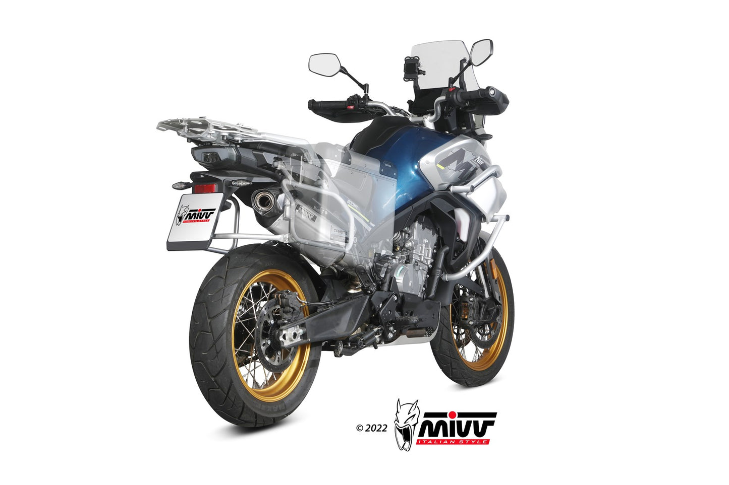 MIVV Speed Edge Auspuff Edelstahl passend für CFMOTO 800 MT 2022-2026