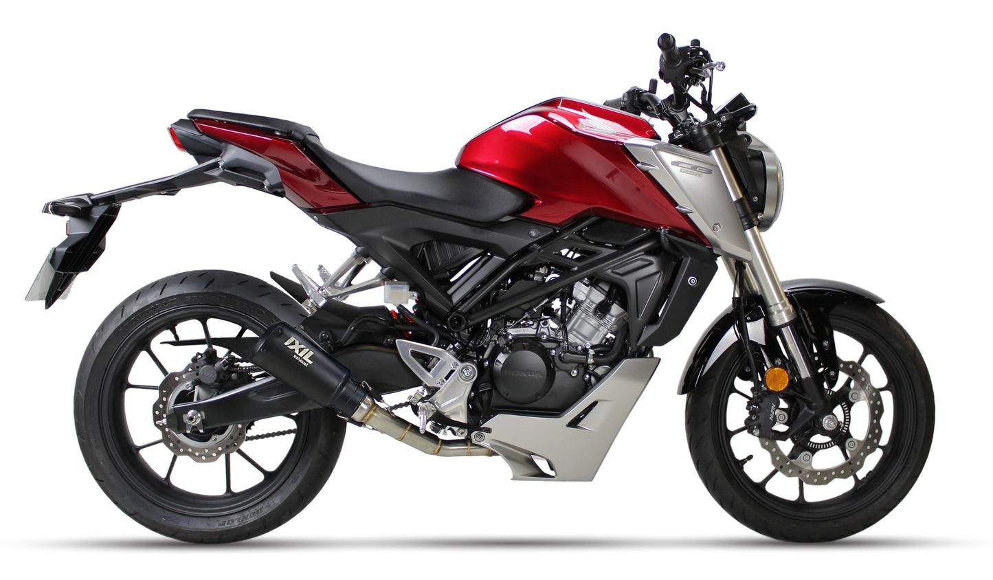 IXIL RB Edelstahl-black Auspuff passend für Honda CB 125 R 2018-2020