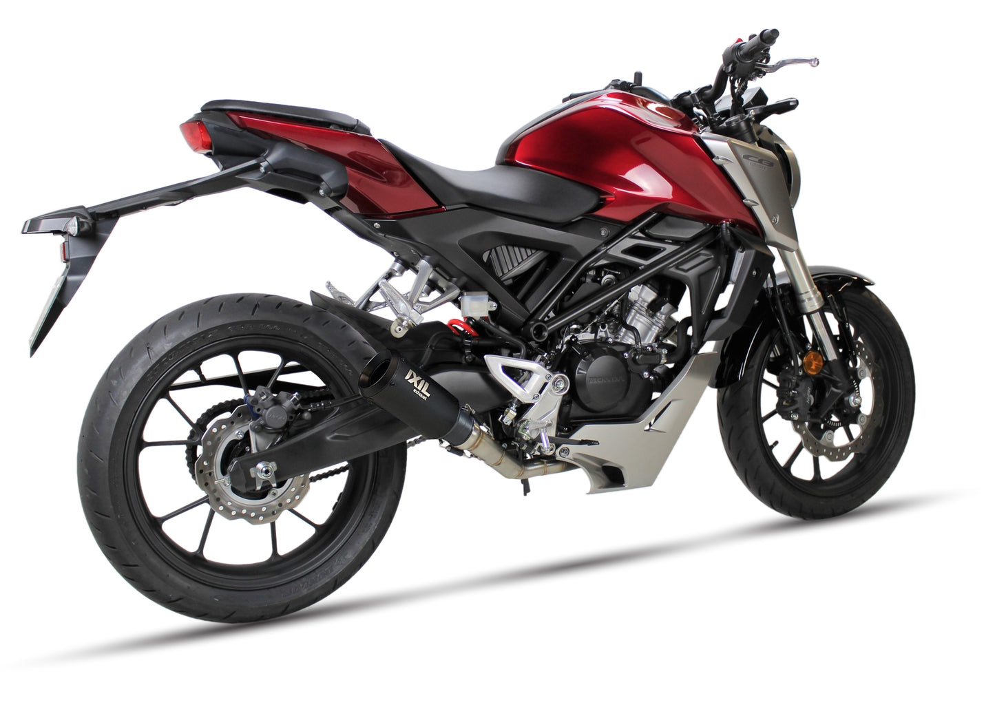 IXIL RB Edelstahl-black Auspuff passend für Honda CB 125 R 2018-2020