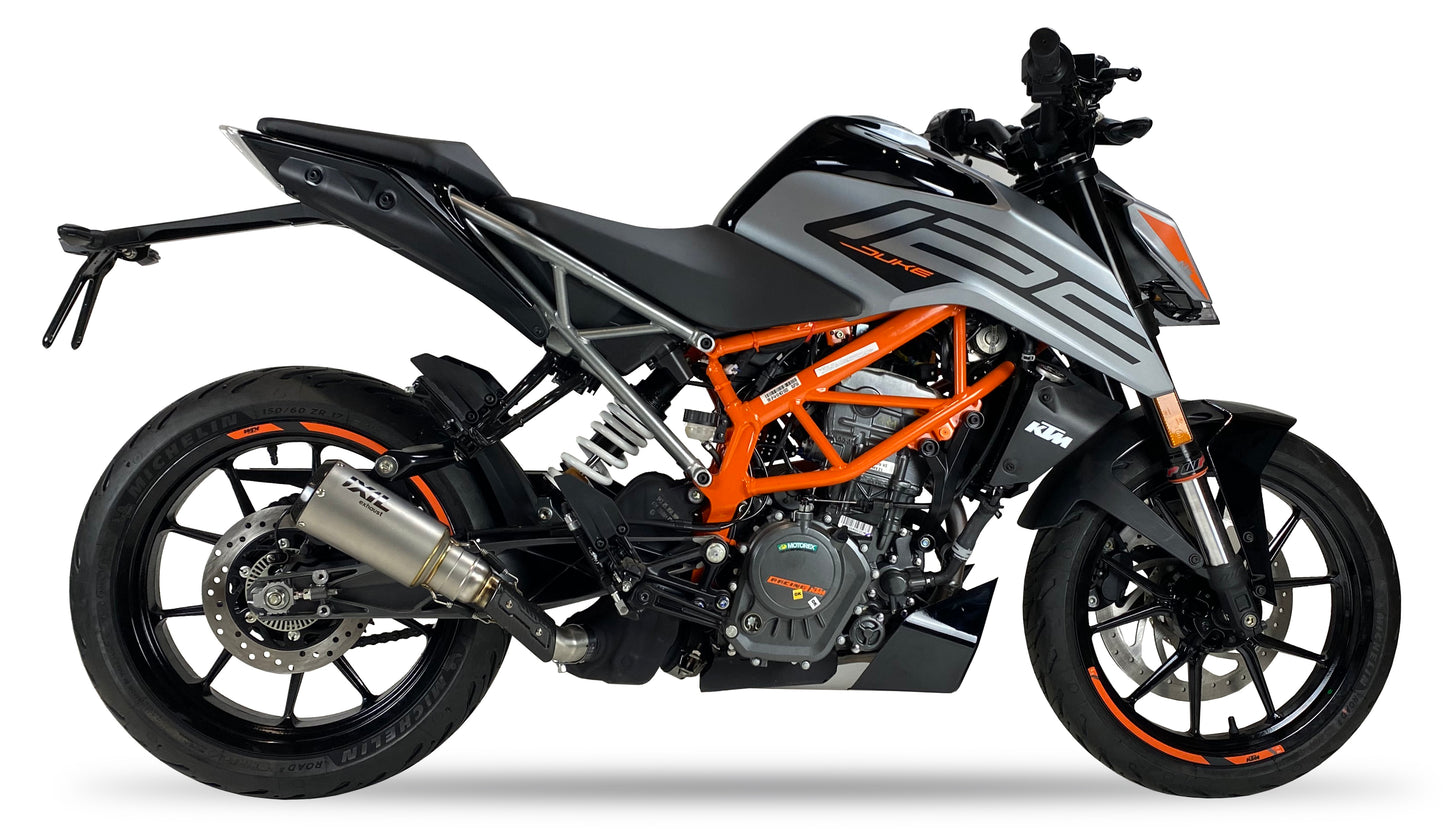 IXIL RC Auspuff Edelstahl / Endkappe Carbon passend für KTM 390 DUKE 2021-2023