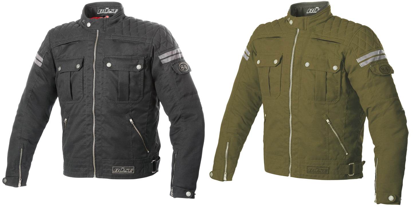 BÜSE Blackpool Motorrad-Textiljacke wasserabweisend mit Protektoren
