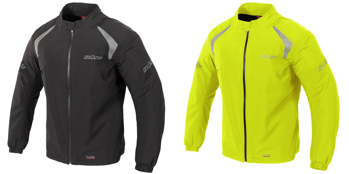 BÜSE Breeze Motorrad Regenjacke wasser- & winddicht mit Reflexions-Print