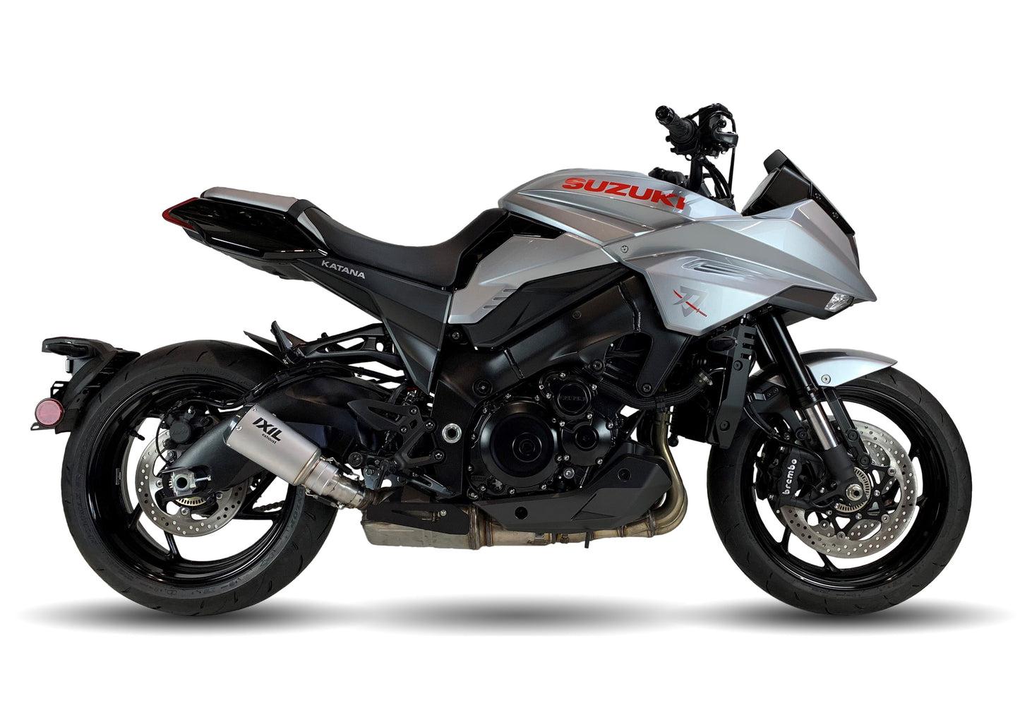 IXIl RC Edelstahl Auspuff passend für SUZUKI KATANA 1000 2021-2024
