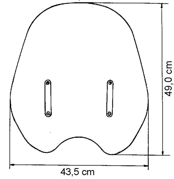 MRA Customshield rauchgrau ohne Haltersatz
