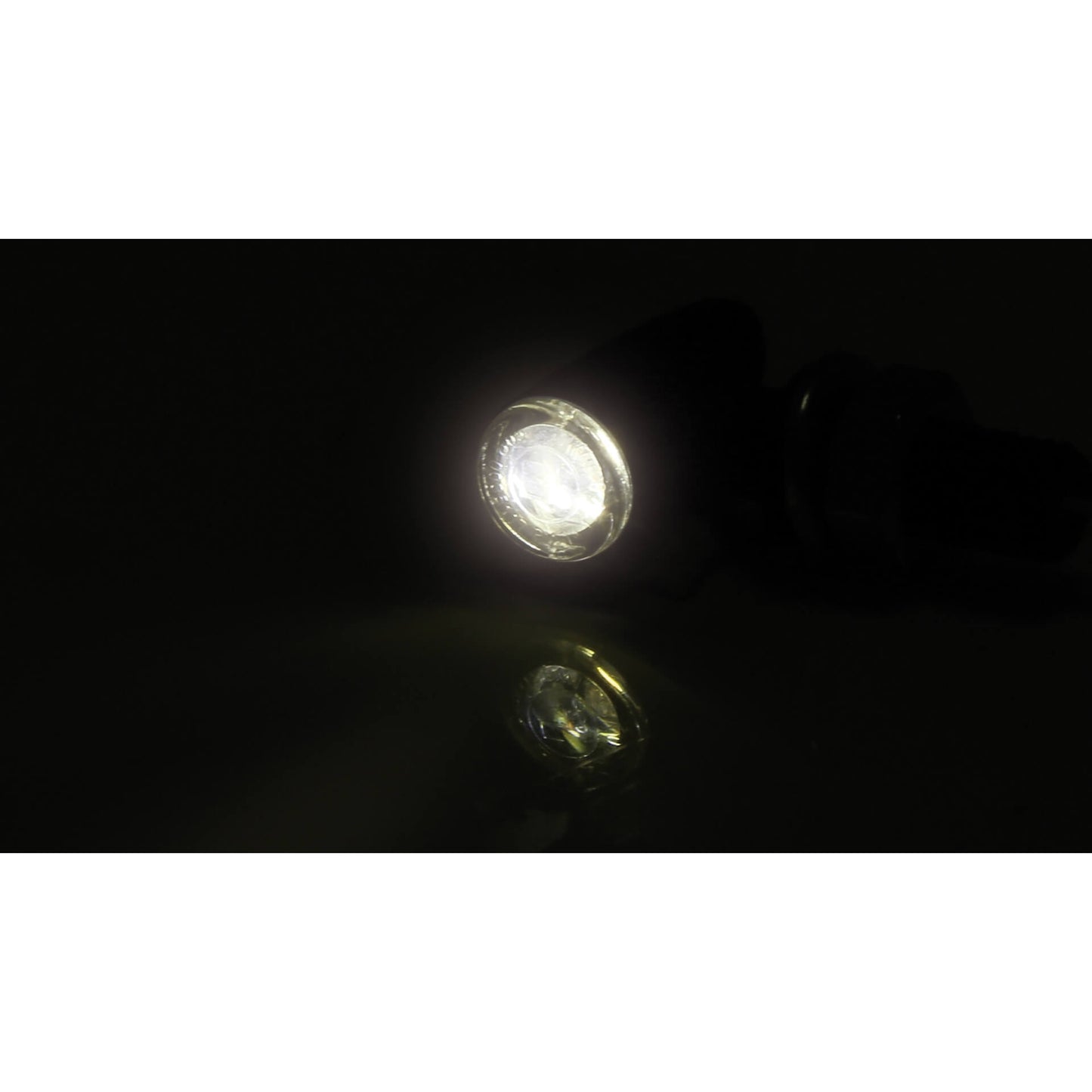 HIGHSIDER Motorrad LED Blinker/Positionslicht Proton One Schwarz 2in1 E-geprüft