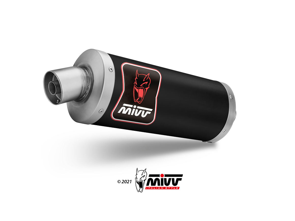 MIVV DAKAR Auspuff schwarz passend für TRIUMPH TIGER 1200 2021-2026