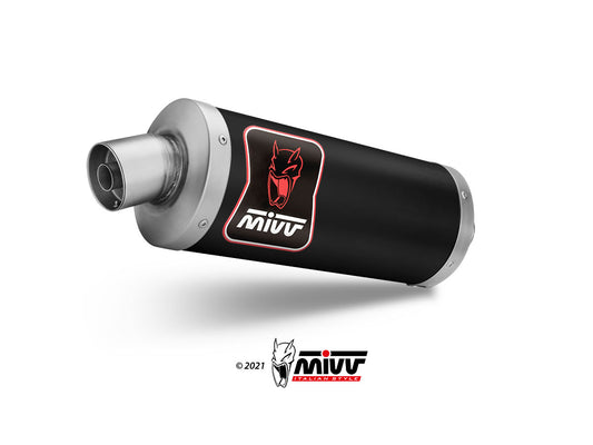 MIVV DAKAR Auspuff schwarz passend für TRIUMPH TIGER 1200 2021-2026