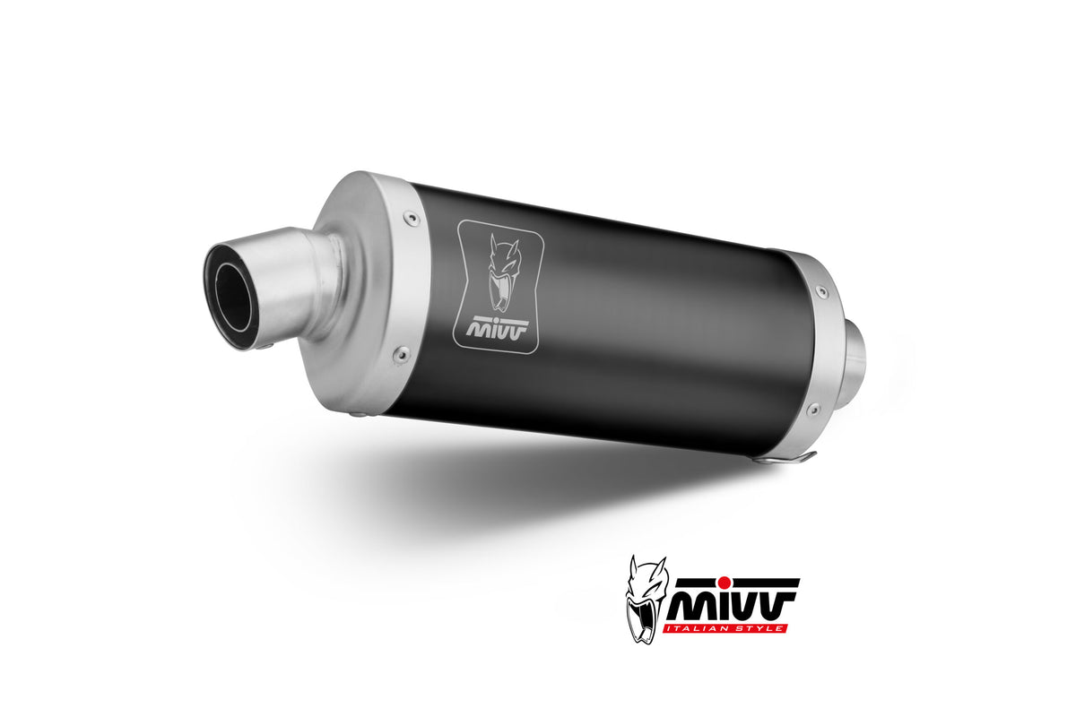 MIVV DAKAR Auspuff schwarz passend für ROYAL ENFIELD HIMALAYAN 411 2021-2023