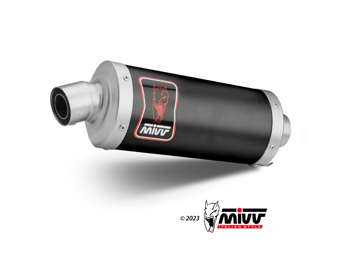 MIVV DAKAR Auspuff schwarz passend für HONDA XL750 TRANSALP 2023-2026