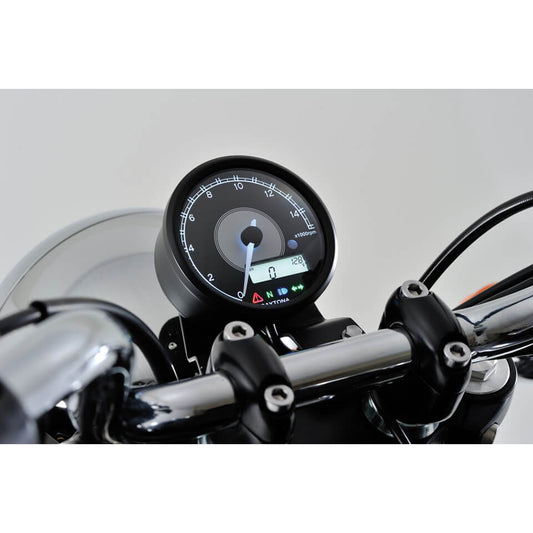 DAYTONA VELONA Digitaler Drehzahlmesser mit Tacho max. 9.000 U/Min schwarz - Kama Bike Parts