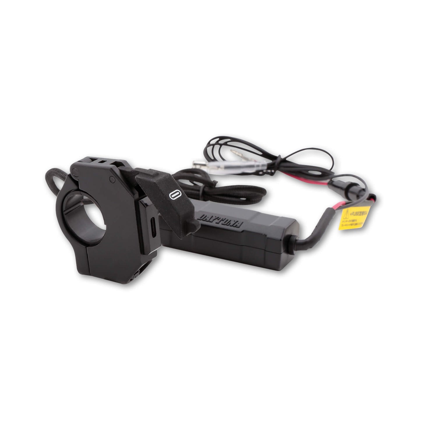 DAYTONA SLIM 1-fach USB Typ C Steckdose zur Lenkermontage 5V/ 3A 9V/ 2A,12V/1,5A - Kama Bike Parts