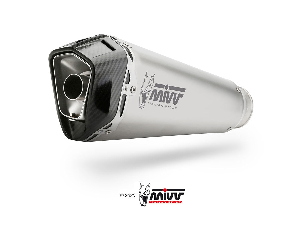 MIVV Delta Race Auspuff Edelstahl passend für MOTO GUZZI V100 MANDELLO 2022-2024
