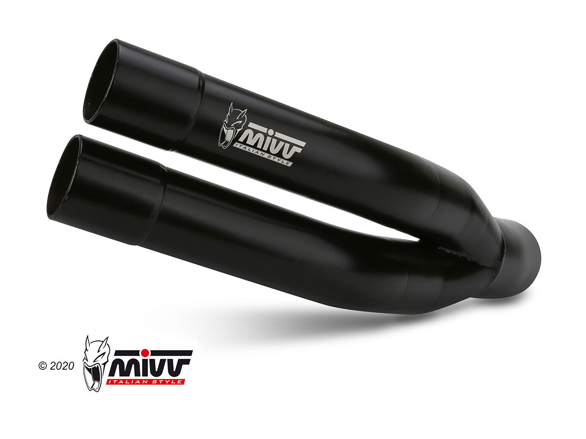 MIVV Double Gun Auspuff schwarz passend für KAWASAKI Z900 2017-2019