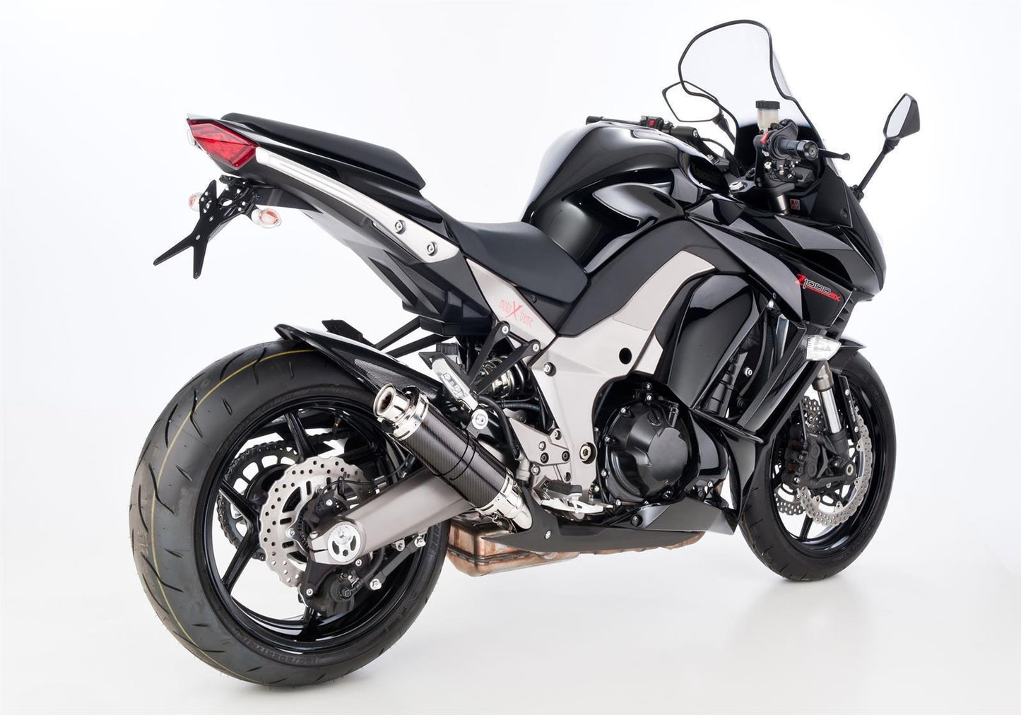 HURRIC Supersport Auspuff Super Short passend für Kawasaki Z1000 SX 2014-2016 - Kama Bike Parts