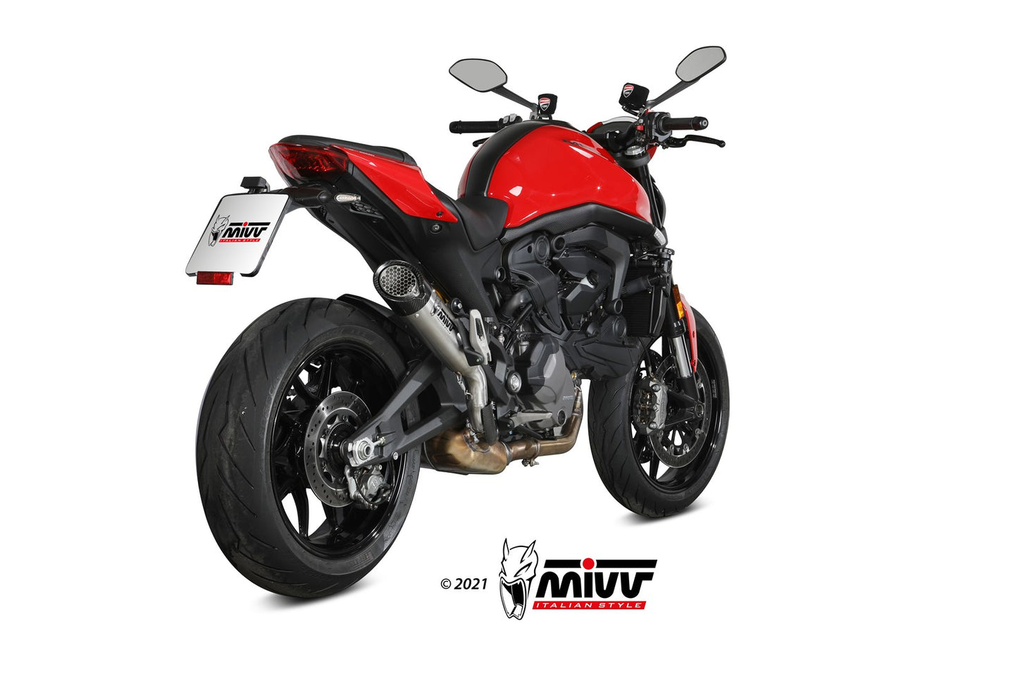 MIVV XM5 Auspuff Titan passend für Ducati Monster 937 2021-2024