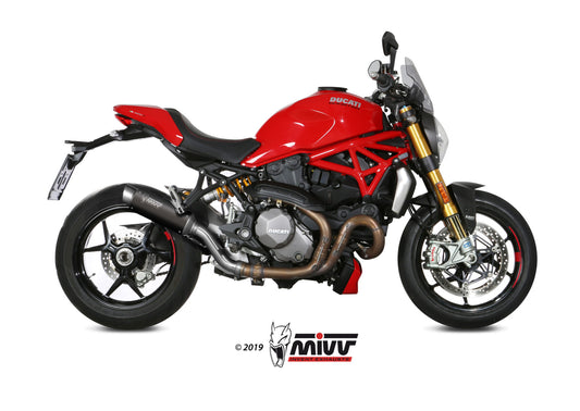 MIVV GPpro Auspuff schwarz passend für DUCATI MONSTER 1200 2017-2021