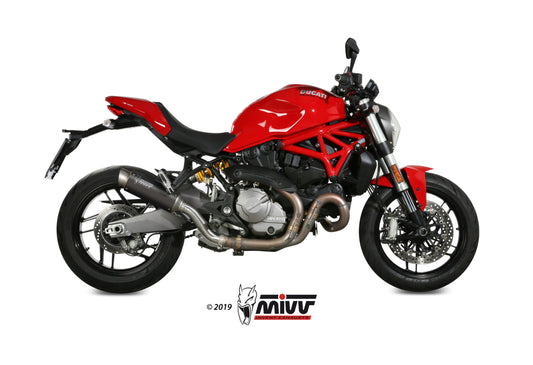 MIVV GPpro Auspuff schwarz passend für DUCATI MONSTER 821 2018-2020