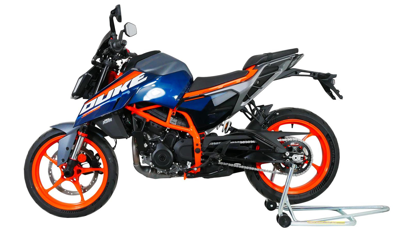 MRA Sportscheibe "NSPM" schwarz passend für KTM 390 DUKE 2024-