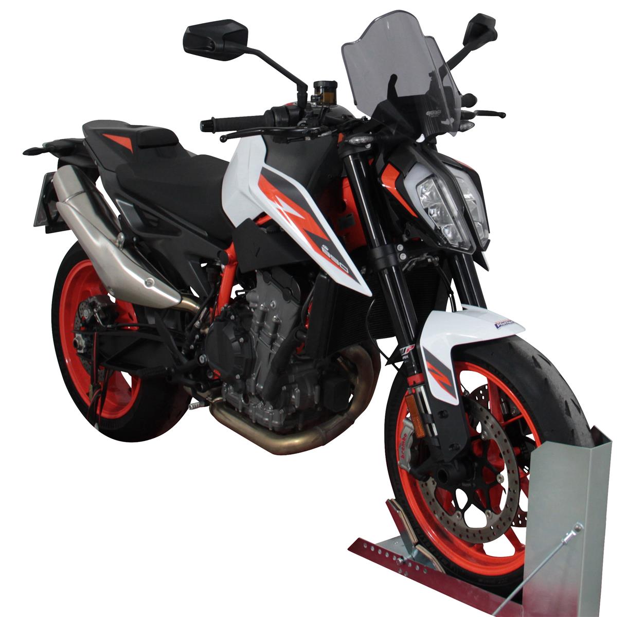 MRA Racingscheibe "NRM" rauchgrau passend für KTM DUKE 890 R 2019-