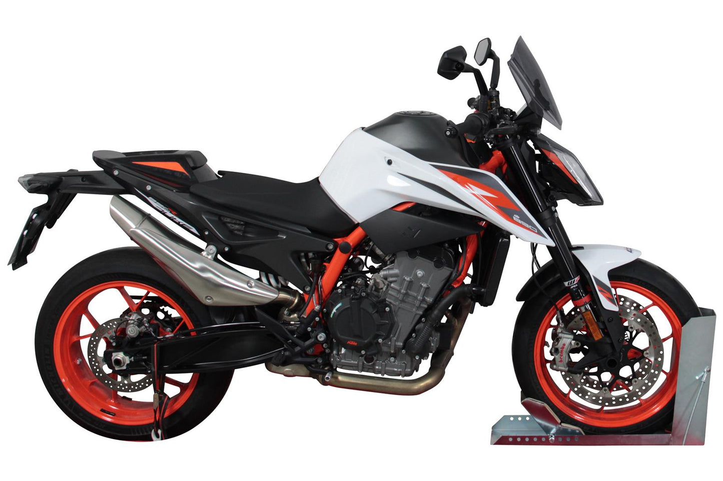 MRA Racingscheibe "NRM" rauchgrau passend für KTM DUKE 890 R 2019-