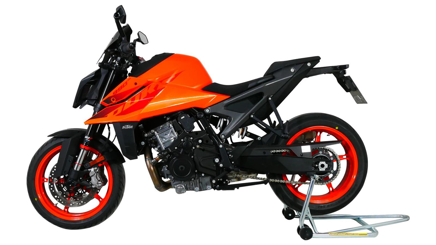 MRA Tourenscheibe "NTM" schwarz passend für KTM 990 DUKE 2024-