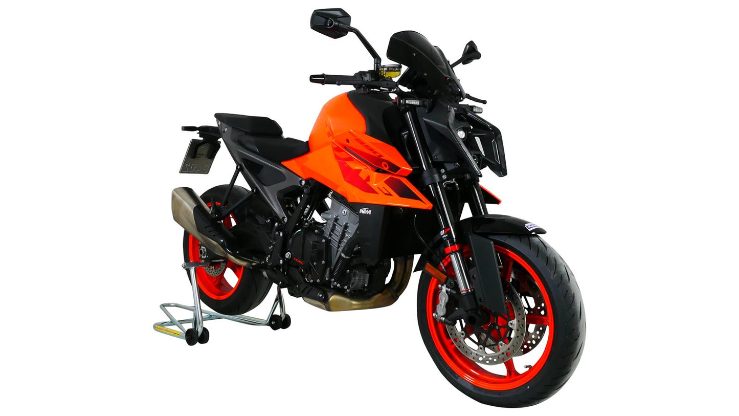 MRA Tourenscheibe "NTM" schwarz passend für KTM 990 DUKE 2024-