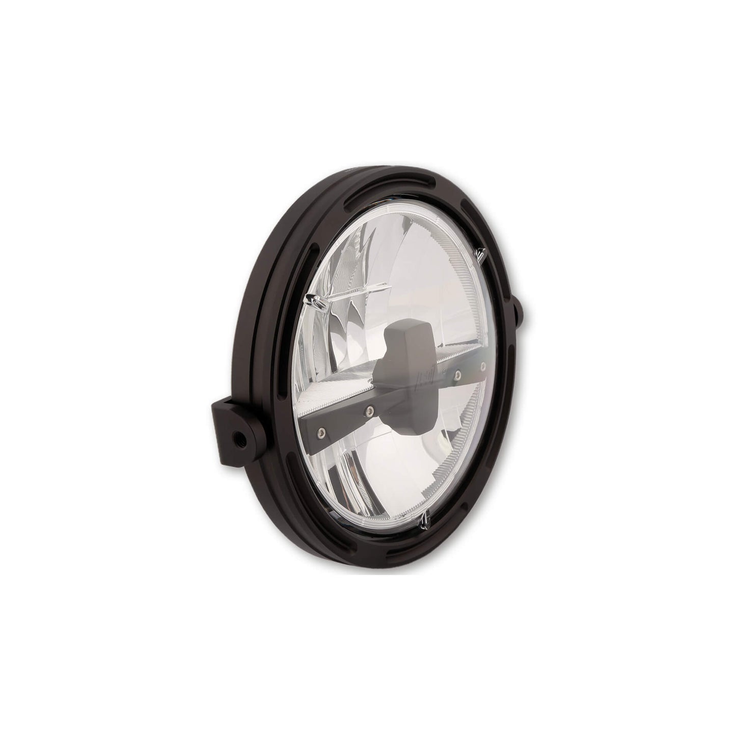HIGHSIDER Frame-R1 Typ 3 Motorrad LED Scheinwerfer 7 Zoll Side-Mount Schwarz