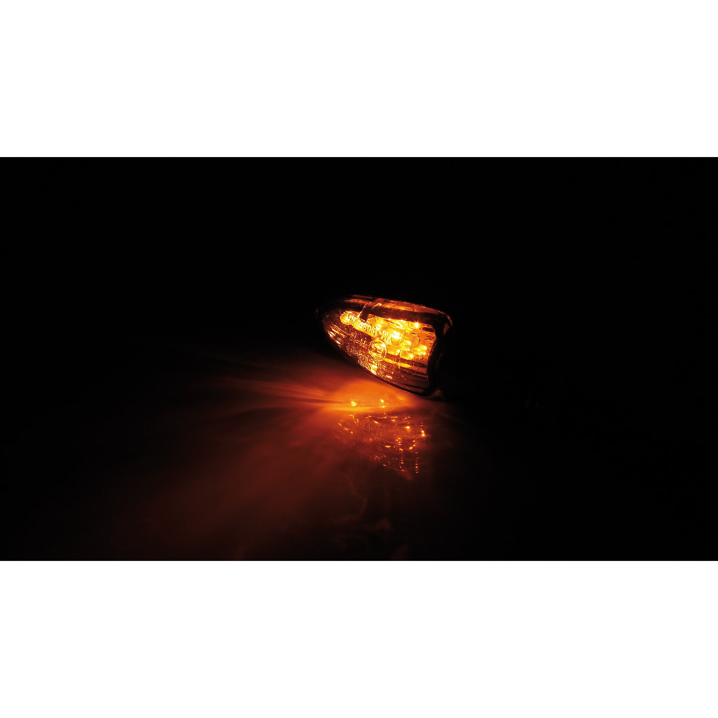 HIGHSIDER Lizzard Motorrad LED Blinker Schwarz Rauchgrau E-geprüft Paar