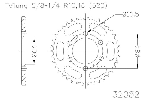 ESJOT Kettenrad 32 Zähne - Kama Bike Parts