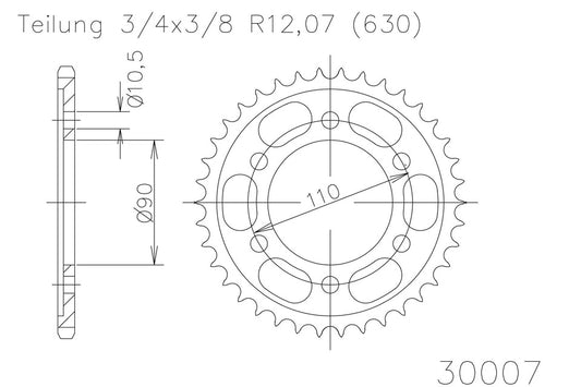 ESJOT Kettenrad 35 Zähne - Kama Bike Parts