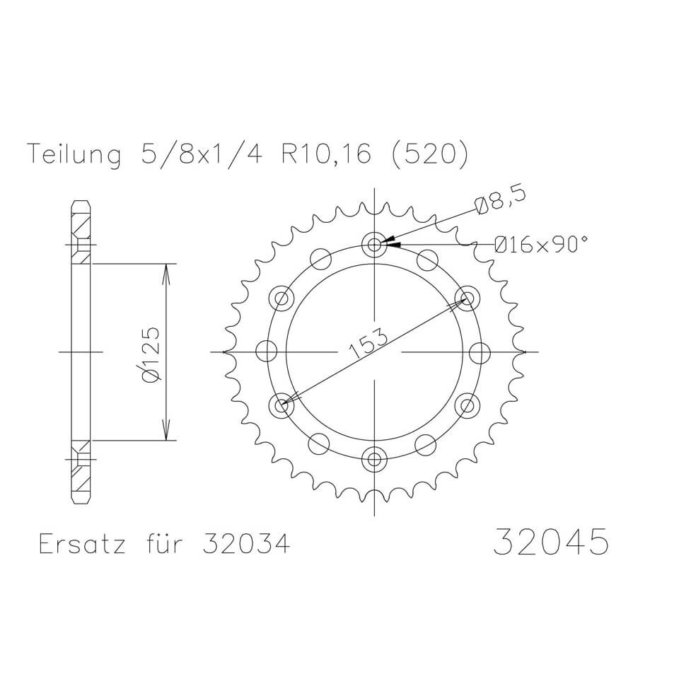 ESJOT Kettenrad 40 Zähne - Kama Bike Parts