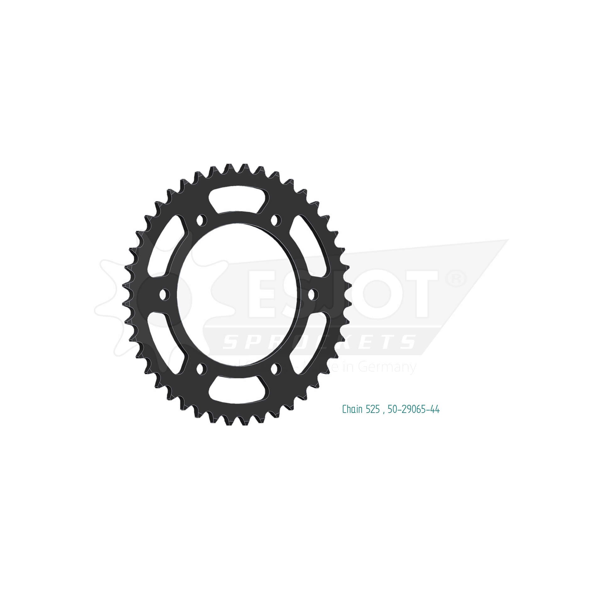 ESJOT Kettenrad 44 Zähne Stahl 525 Teilung - Kama Bike Parts
