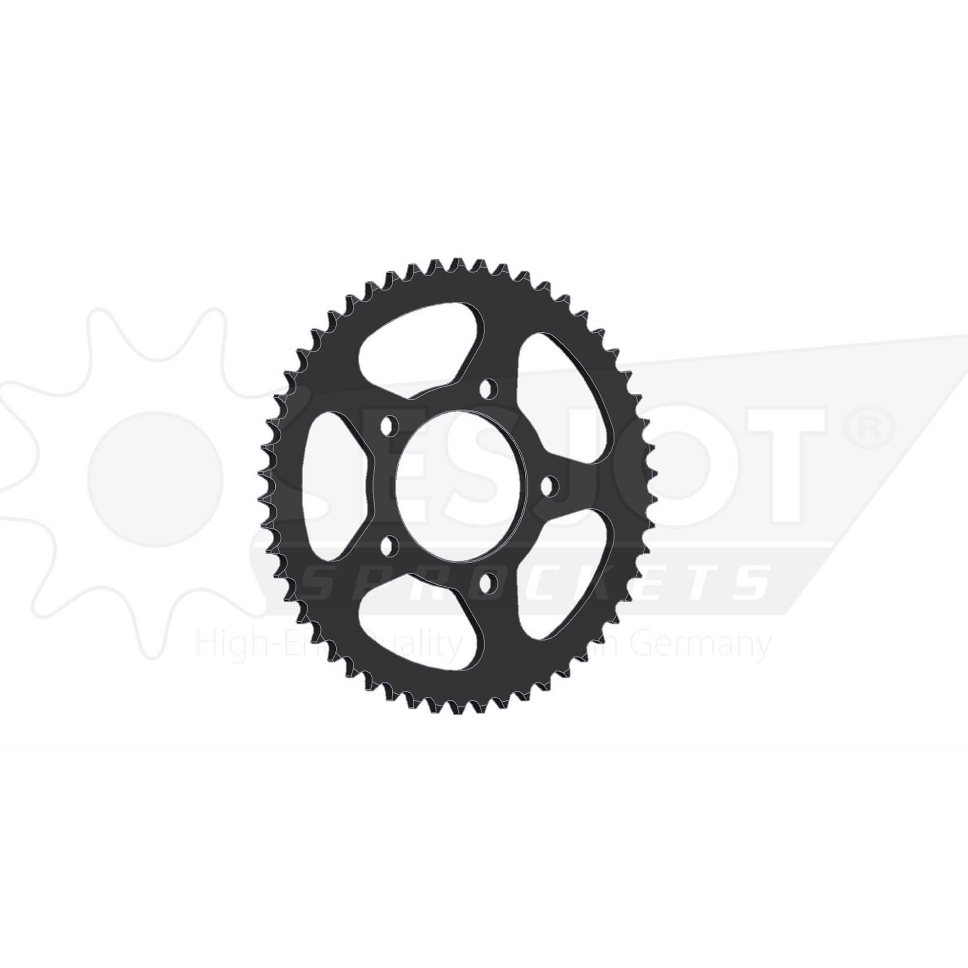 ESJOT Kettenrad 54 Zähne Stahl 428 Teilung - Kama Bike Parts