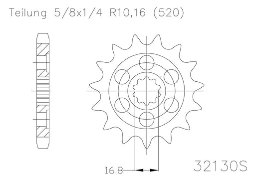 ESJOT Kettenritzel 12 Zähne - Kama Bike Parts