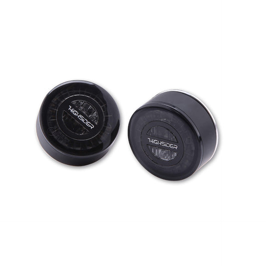 HIGHSIDER Rocket Module Motorrad LED Rücklicht Blinker 3in1 Schwarz Getönt Paar