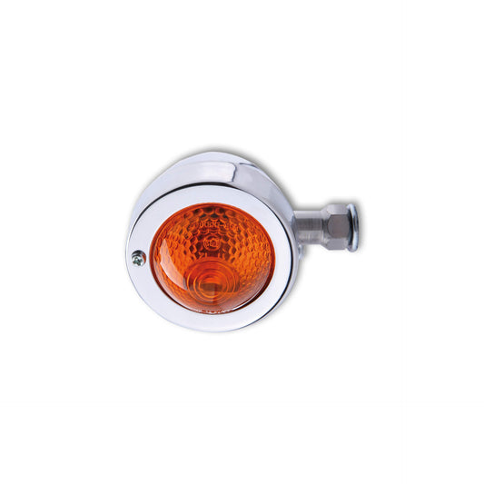 HIGHSIDER Motorrad Blinker smart Bullet Pike Chrom Orange E-geprüft (Stück)