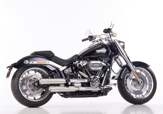 Double Groove Auspuff passend für Harley Davidson Softail Street Bob 114 2021-24 - Kama Bike Parts